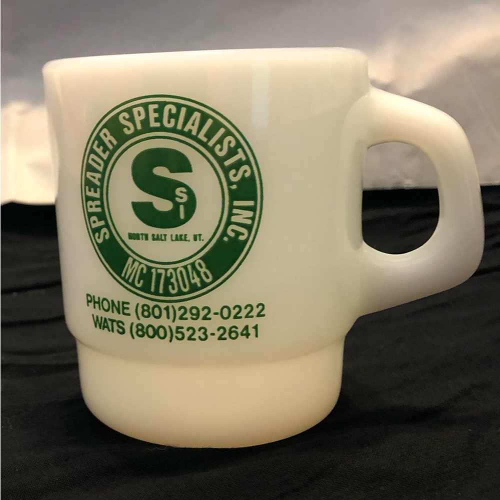 Vintage Advertising! Spreader Specialists Inc Promotional Coffee Mug / Salt Lake